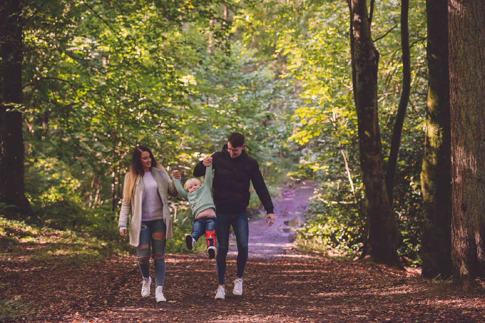 family portrait session Family photographer at portglenone forest capturing treasured memories